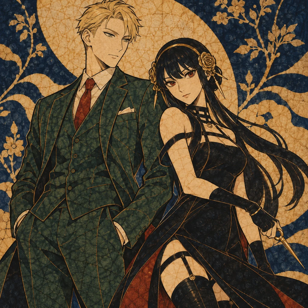 蠟染插畫